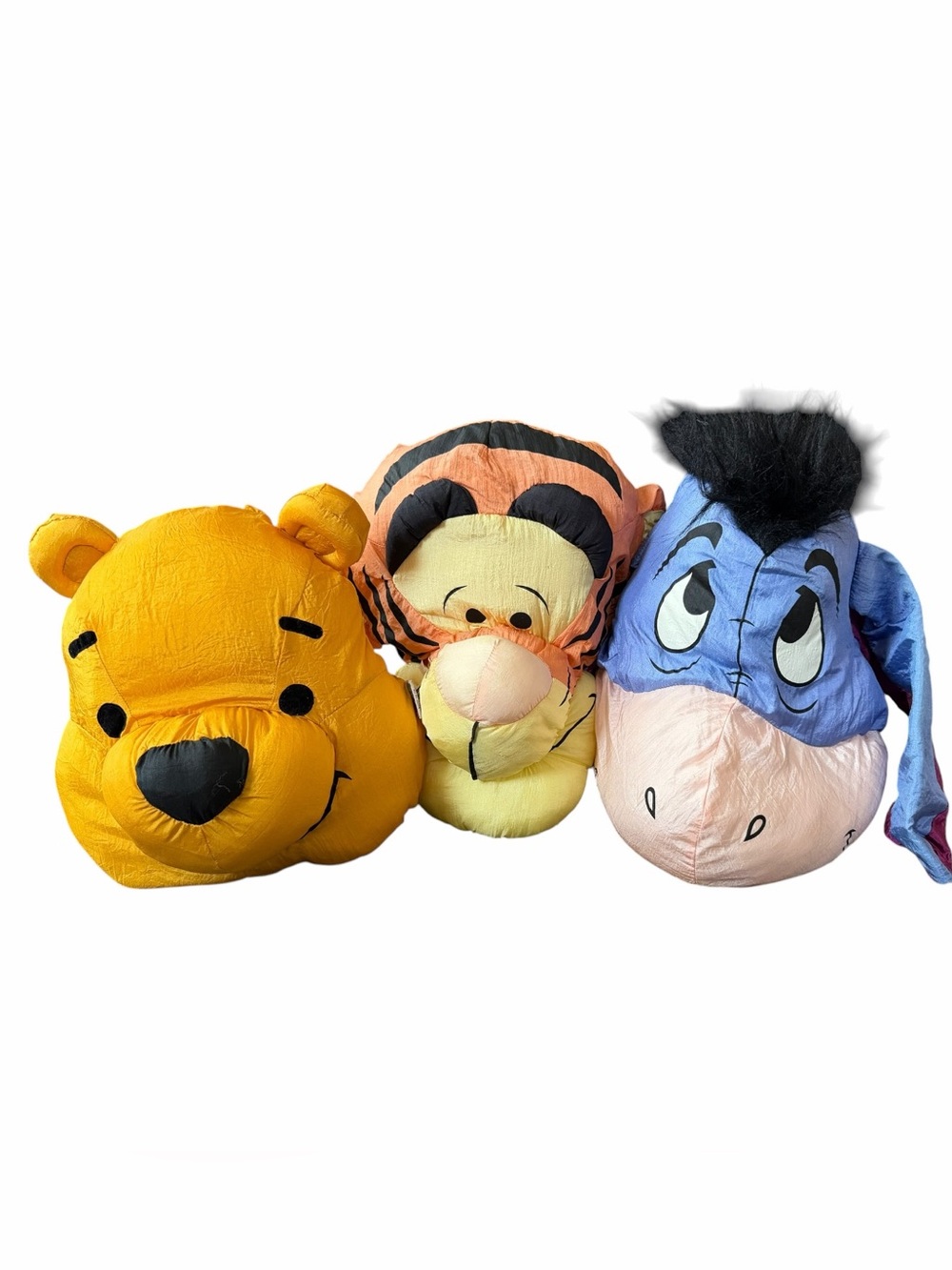 Vintage 90s Disney Winnie The Pooh Tigger Eeyore Hanging Pillow Pal Play By Play